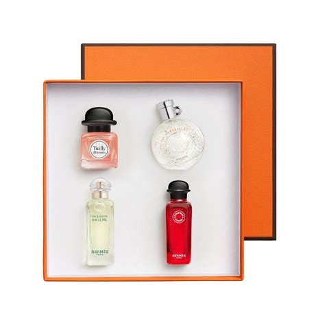 hermes mini set perfume|Hermes miniature perfume set.